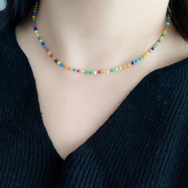 PANGU-Rainbow Bead Necklace