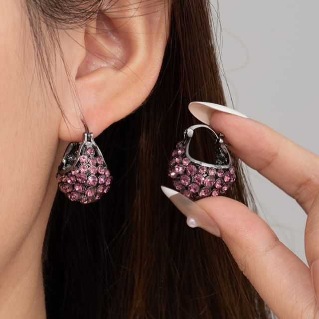 PANGU-Rhinestone Alloy Drop Earring