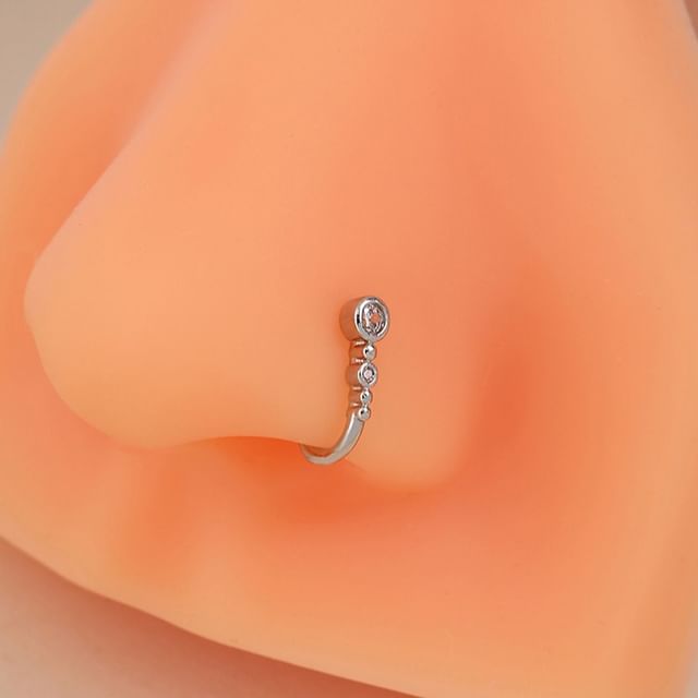 PANGU-Rhinestone Alloy Hook Earring