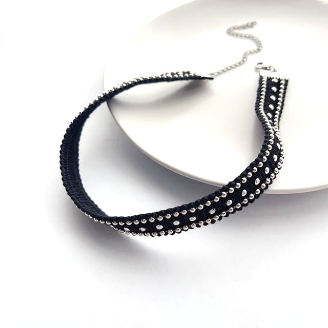 PANGU-Textile Beaded Choker
