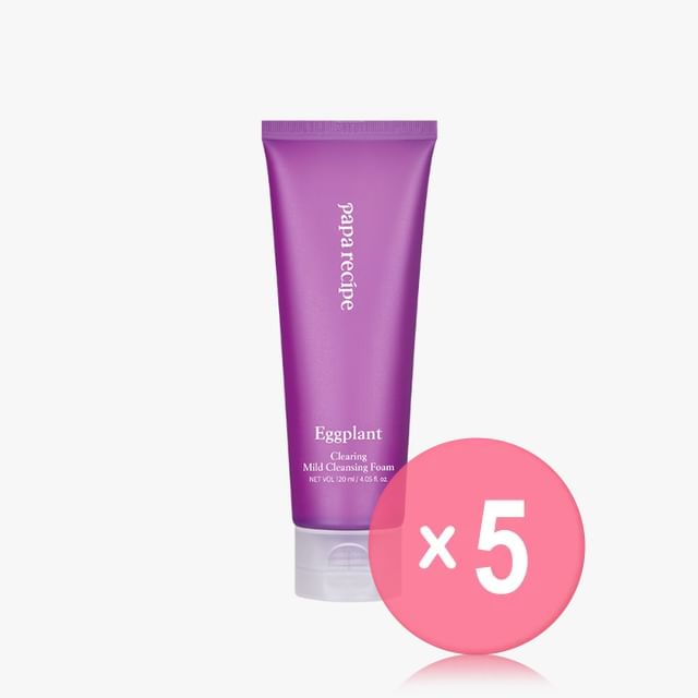 papa recipe-Eggplant Clearing Mild Cleansing Foam 5pcs Bundle Set