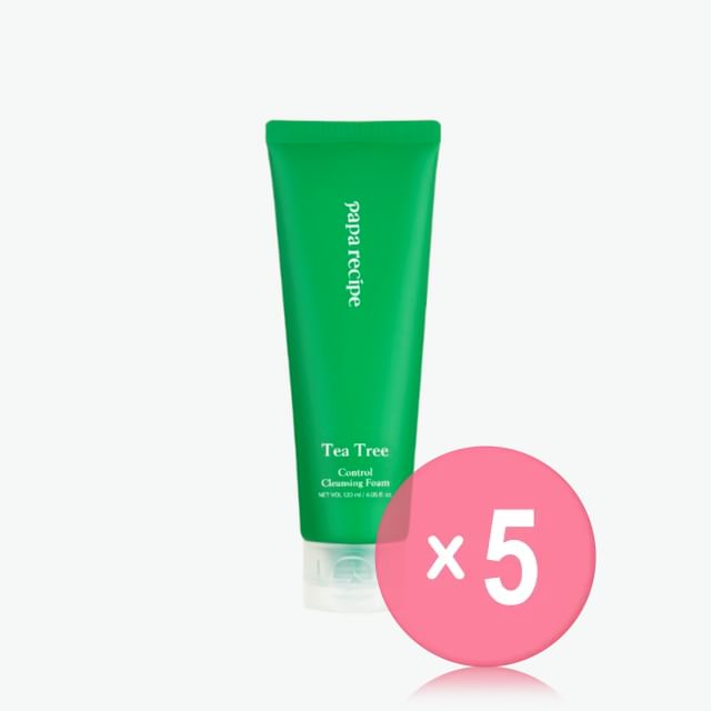 papa recipe-Tea Tree Control Cleansing Foam 5pcs Bundle Set