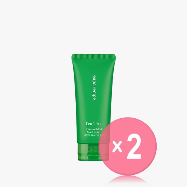 papa recipe-Tea Tree Control Mild Sun Cream 2pcs Bundle Set