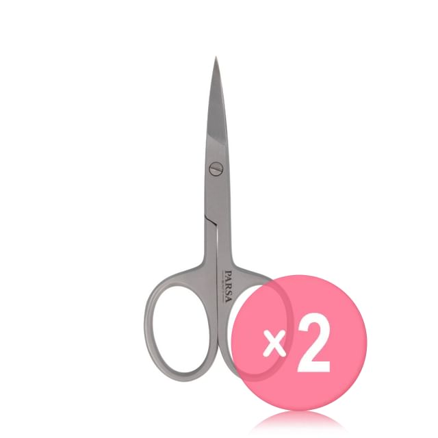 PARSA Beauty-Curved Nail Scissors 2pcs Bundle Set