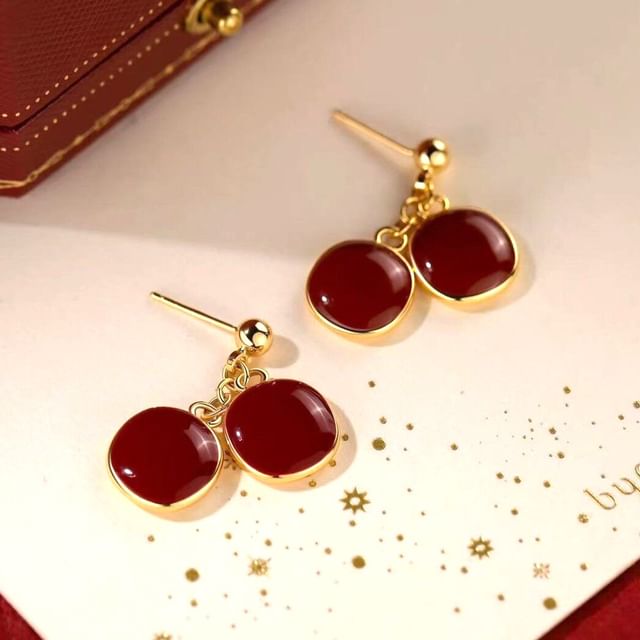 Parskletie-Disc Dangle Earring