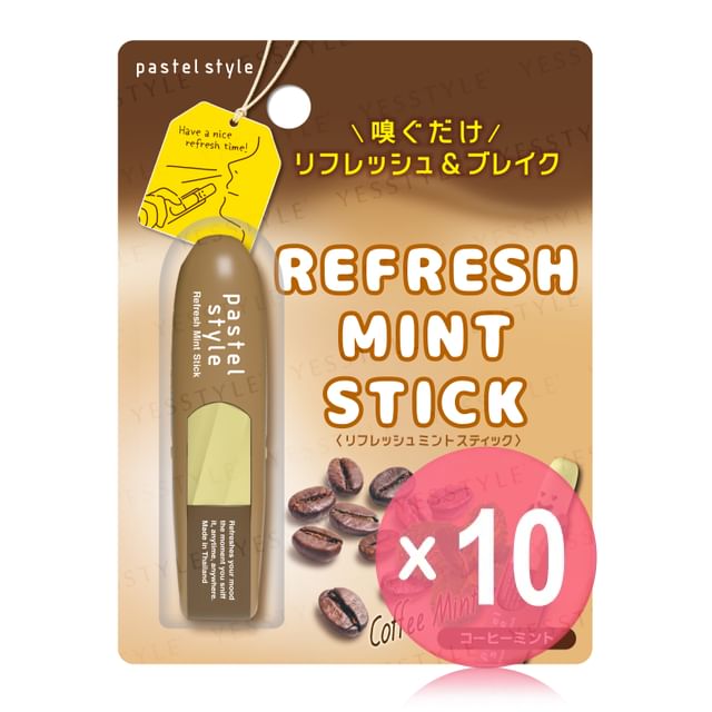 Pastel Style-Refresh Mint Stick Coffee Mint 10pcs Bundle Set-168ml X 10 Pcs