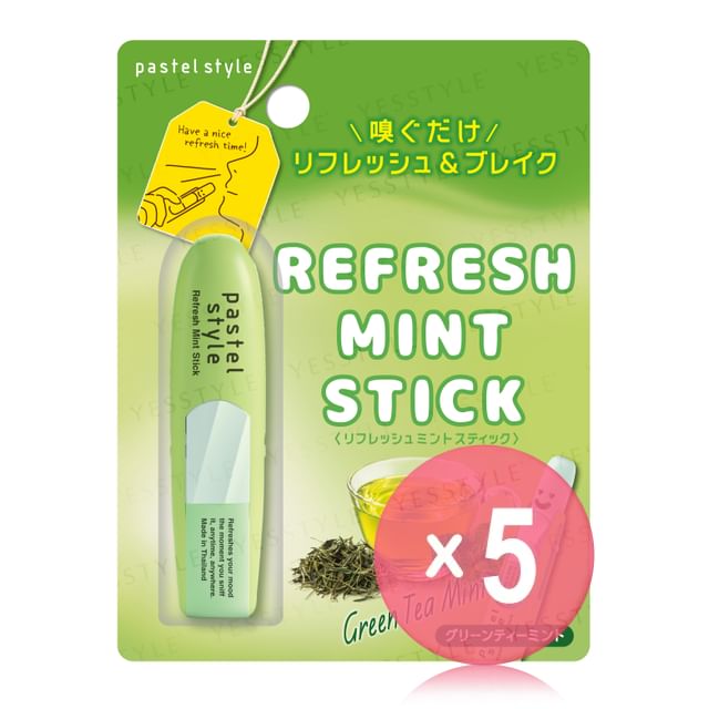 Pastel Style-Refresh Mint Stick Green Tea Mint 5pcs Bundle Set