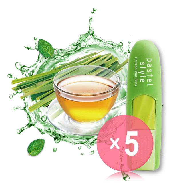 Pastel Style-Refresh Mint Stick Lemongrass Mint 5pcs Bundle Set