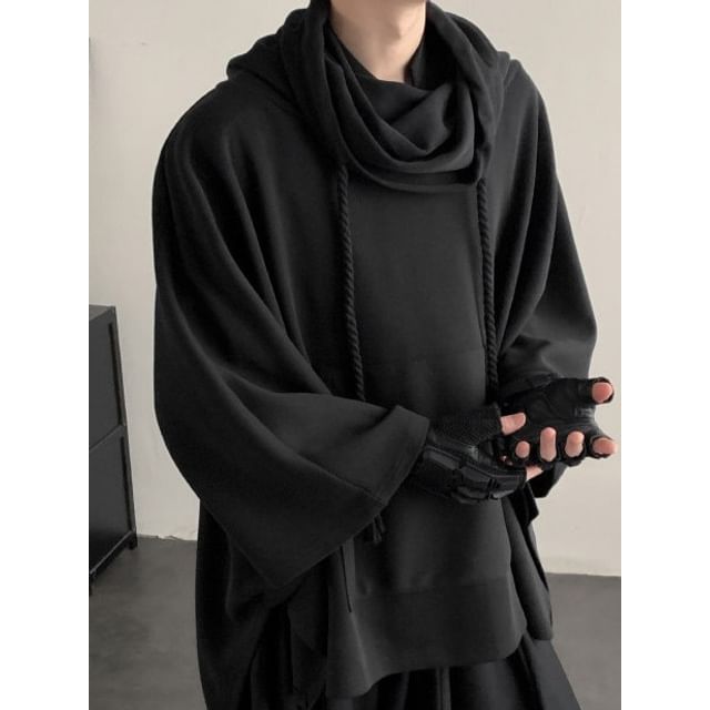 Patow-Cowl Neck Plain Sweatshirt