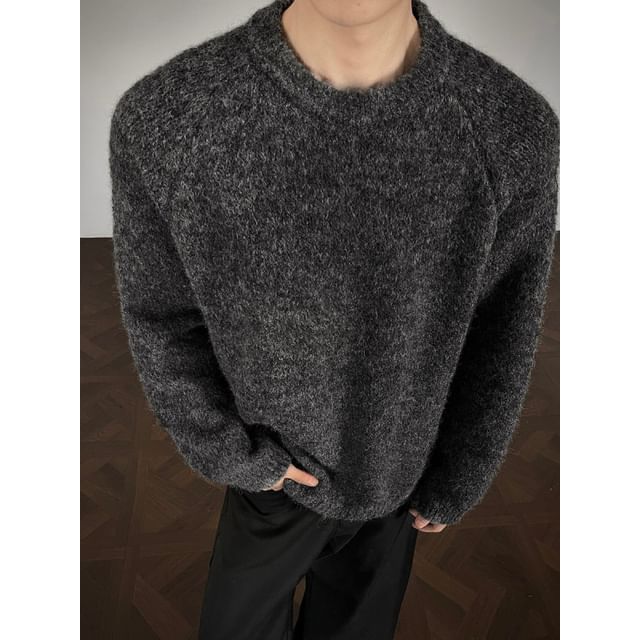Patow-Crewneck Plain Sweater