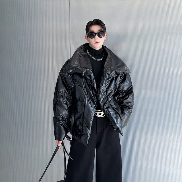 Patow-Patent Zip-Up Puffer Jacket