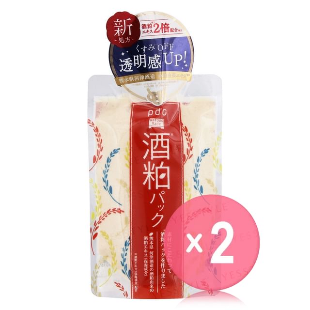 pdc-Wafood Made Sake Lees Face Pack 2pcs Bundle Set