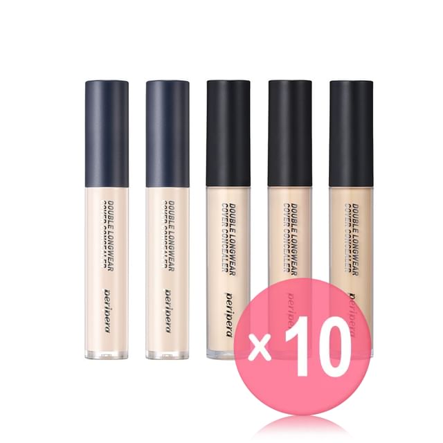 peripera-Double Longwear Cover Concealer - 5 Colors 10pcs Bundle Set