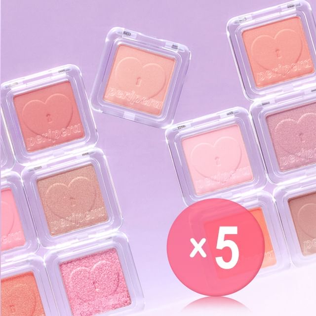 peripera-Heart Pocket Single - 25 Colors 5pcs Bundle Set