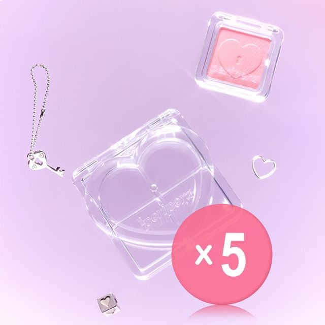 peripera-Heart Pocket Single Custom Case 5pcs Bundle Set