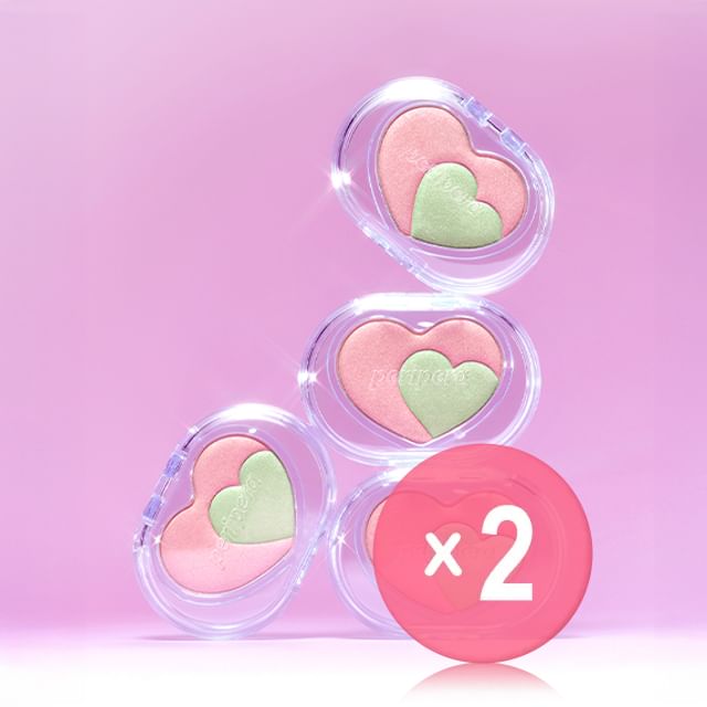 peripera-Heart Pocketbeam - 3 Types 2pcs Bundle Set