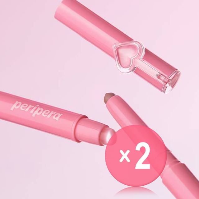peripera-Puffy Plumping Dew Lip Pencil - 6 Colors 2pcs Bundle Set