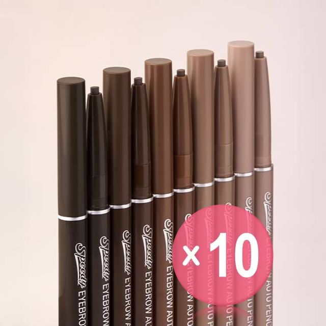 peripera-Speedy Eyebrow Auto Pencil - 5 Colors 10pcs Bundle Set
