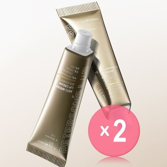 PETERSON-S LAB-Caffeine Anti-Wrinkle Lip Cream - 3 Types 2pcs Bundle Set