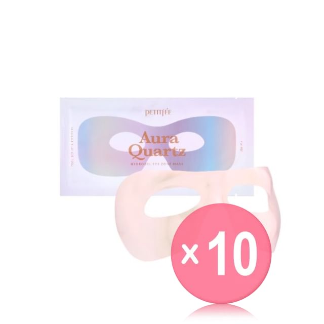PETITFEE-Aura Quartz Hydrogel Eye Zone Mask 10pcs Bundle Set