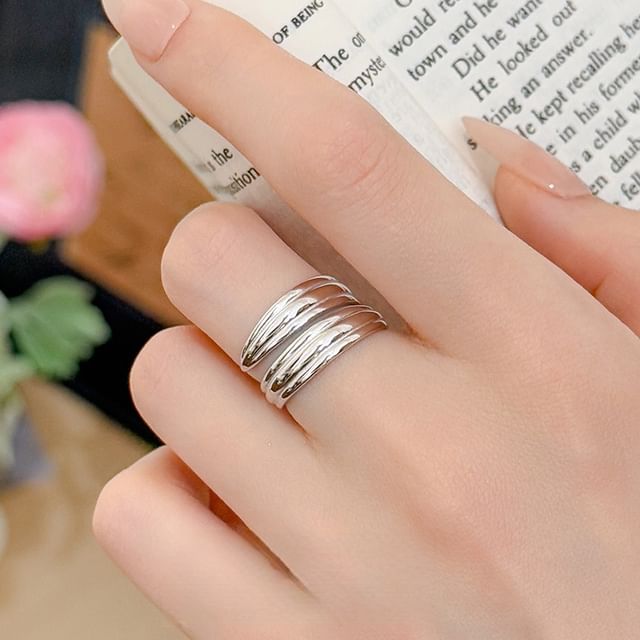 pexrl jewelry-925 Sterling Silver Open Ring