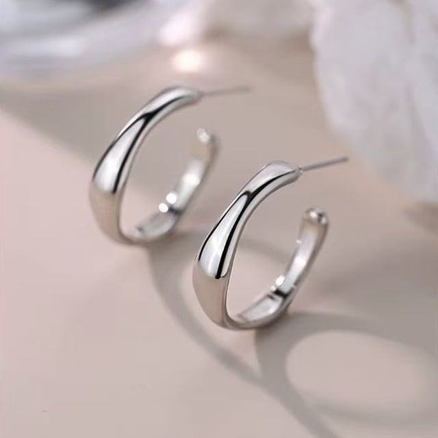 pexrl jewelry-Irregular Open Hoop Earring