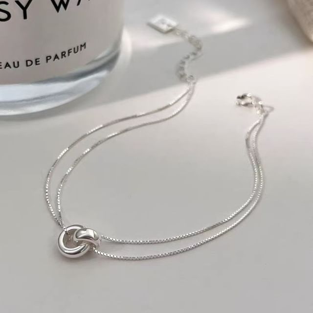 pexrl jewelry-Layered Double Hoop Bracelet