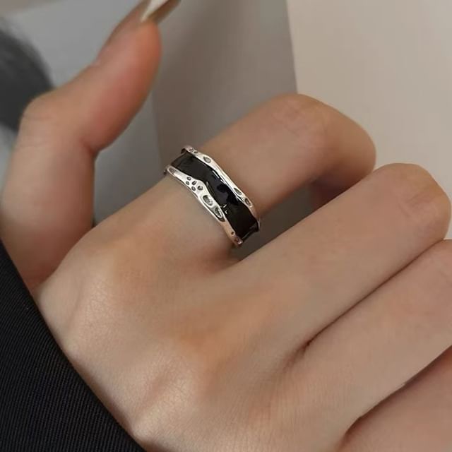 pexrl jewelry-Sterling Silver Glazed Ring