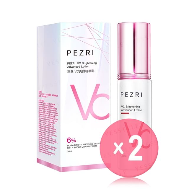 PEZRI-VC Brightening Advanced Lotion 2pcs Bundle Set
