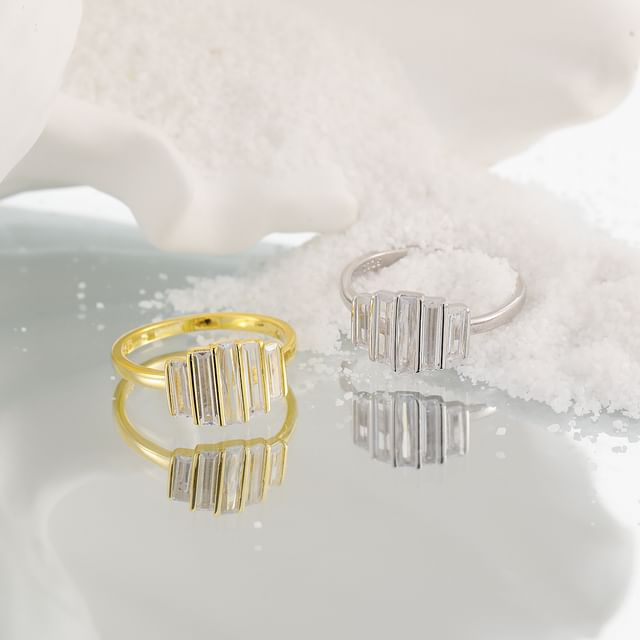 Phoenoa-925 Sterling Silver Rhinestone Ring