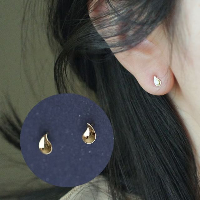 Phoenoa-925 Sterling Silver Teardrop Stud Earring