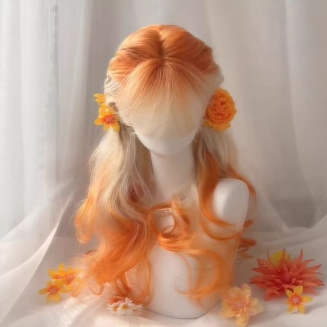 Pin Show-Long Full Wig - Curly Gradient