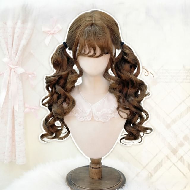 Pin Show-Long Full Wig - Curly Pigtails