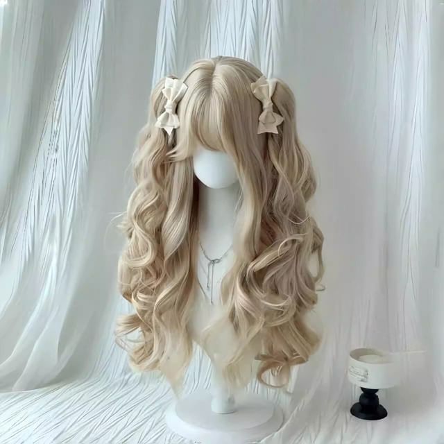 Pin Show-Long Full Wig - Curly Pigtails