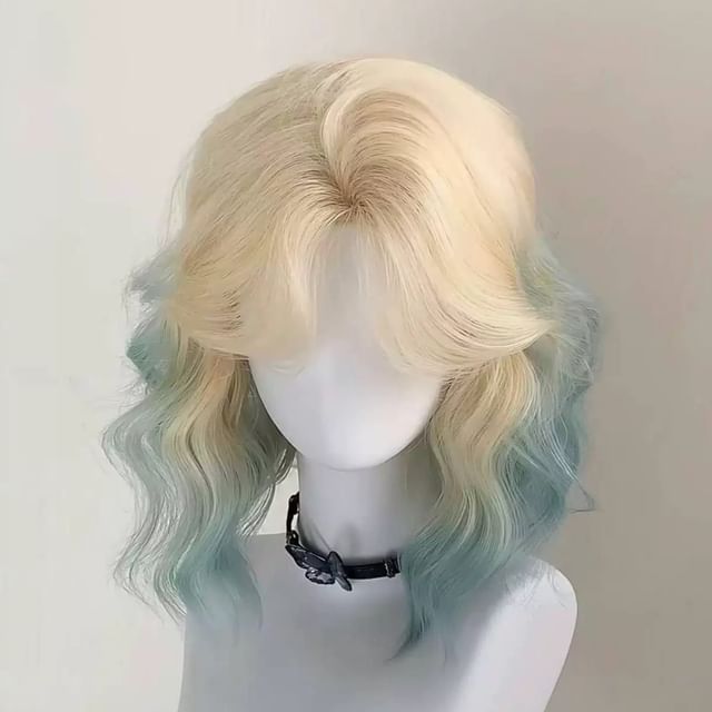 Pin Show-Medium Full Wig - Wavy Gradient