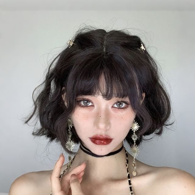 Pin Show-Short Full Wig - Wavy
