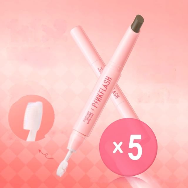 PINKFLASH-2 In 1 Setting Brow Wax - 3 Types 5pcs Bundle Set