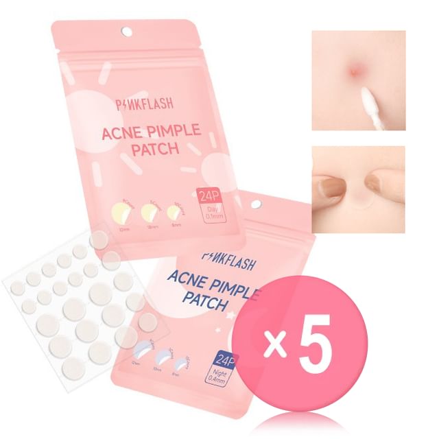 PINKFLASH-Acne Pimple Patch-Day Night 5pcs Bundle Set