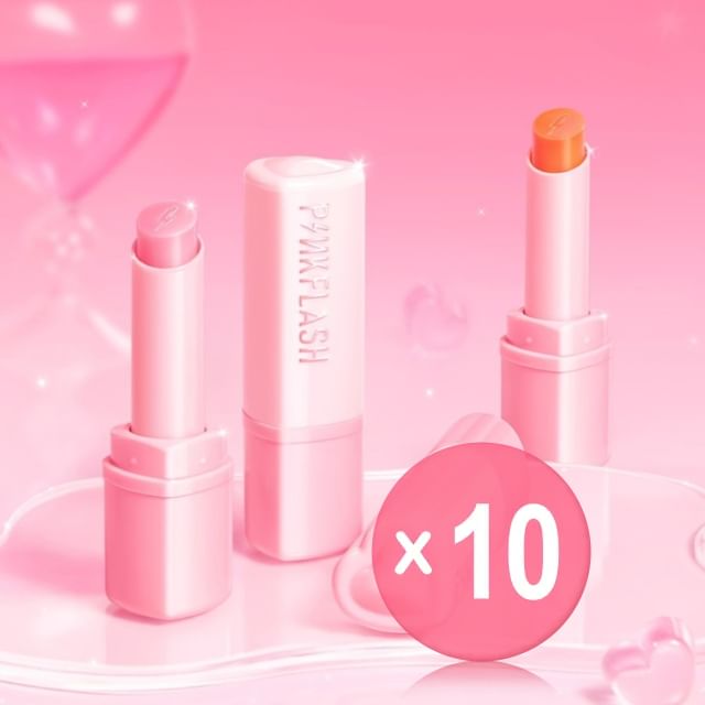 PINKFLASH-Color Changing Lip Balm - 2 Colors 10pcs Bundle Set