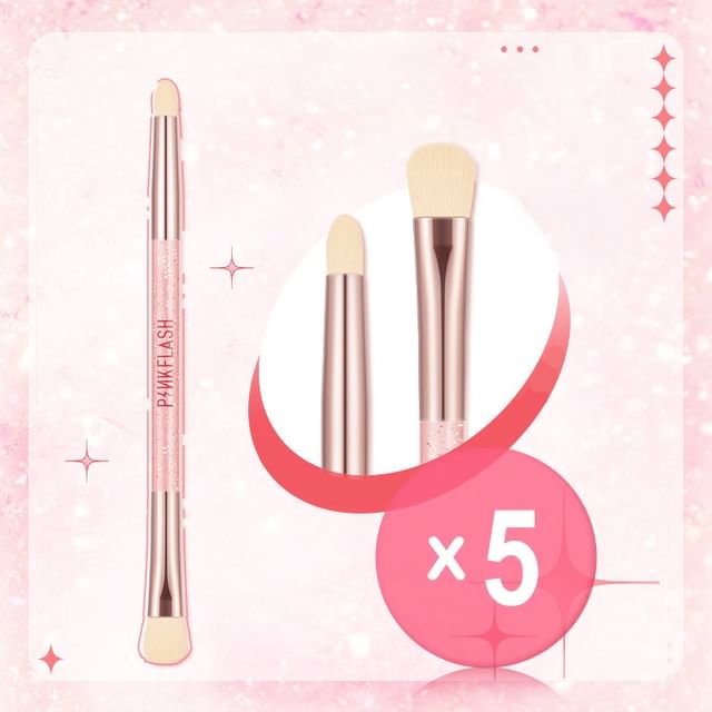 PINKFLASH-Dual-Ended Eyeshadow Brush 5pcs Bundle Set