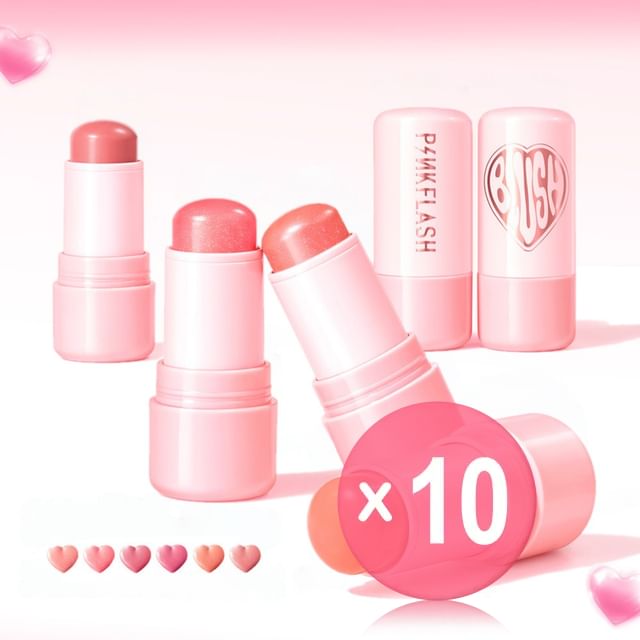 PINKFLASH-Multi-Use Watery Blush Stick - 6 Colors 10pcs Bundle Set
