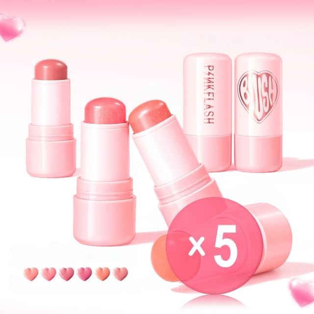 PINKFLASH-Multi-Use Watery Blush Stick - 6 Colors 5pcs Bundle Set