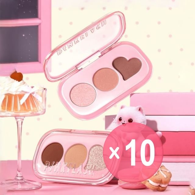 PINKFLASH-Pocket Essentials Eyeshadow Palette - 7 Types 10pcs Bundle Set