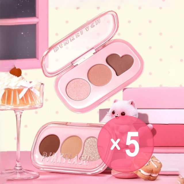 PINKFLASH-Pocket Essentials Eyeshadow Palette - 7 Types 5pcs Bundle Set