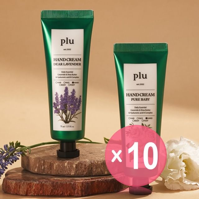 plu-Hand Cream - 2 Types 10pcs Bundle Set