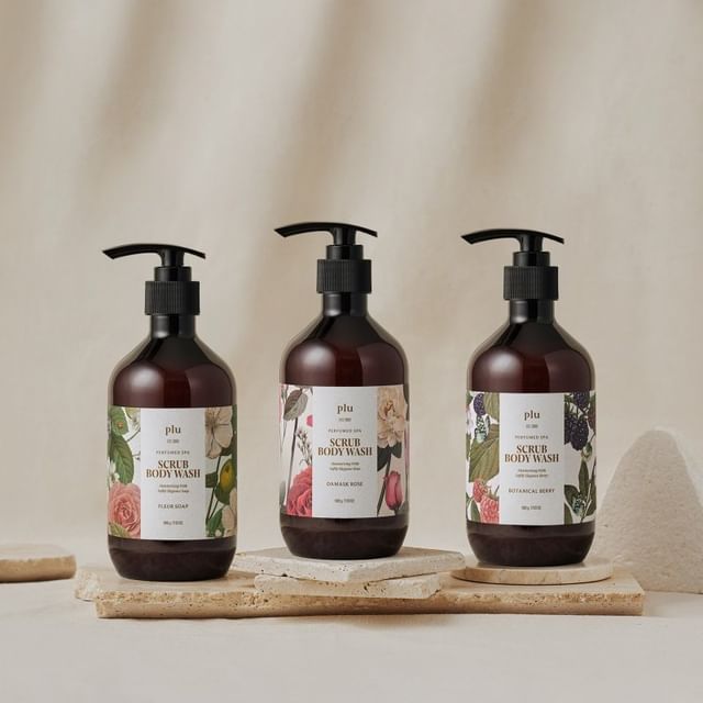 plu-Perfumed Spa Scrub Body Wash - 3 Types