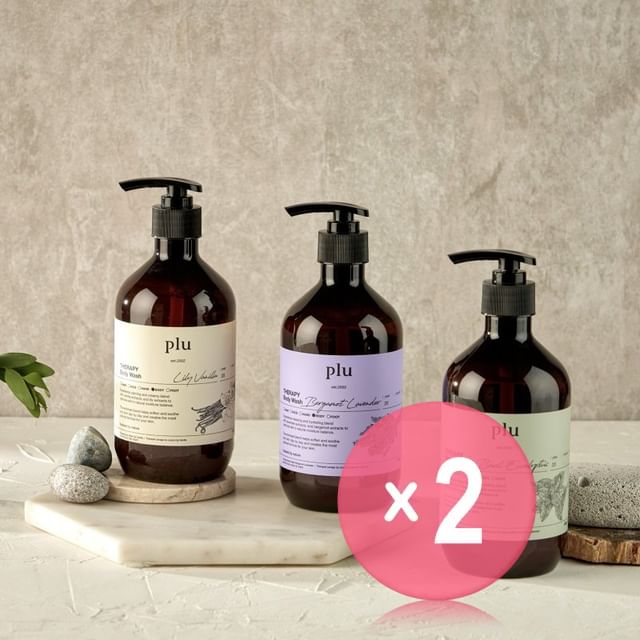 plu-Therapy Body Wash - 3 Types 2pcs Bundle Set