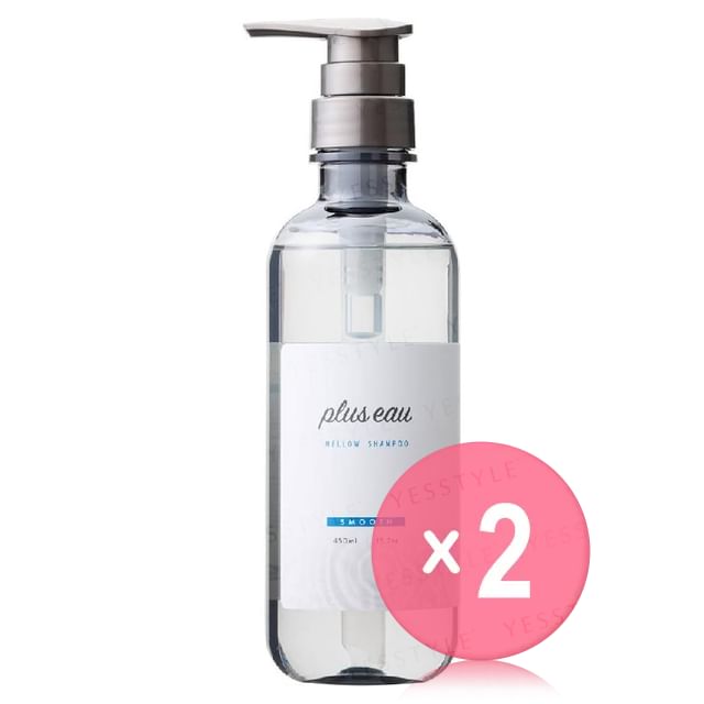 plus eau-Mellow Hair Smooth Shampoo 2pcs Bundle Set