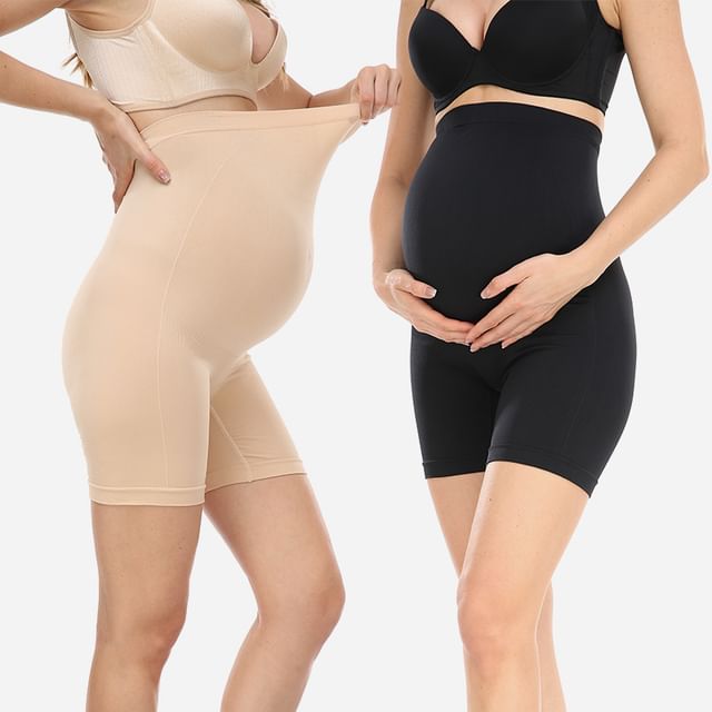 POKU-Maternity High Waist Plain Undershorts