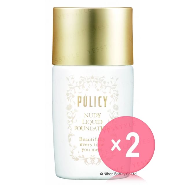 POLICY-Nudy Liquid Foundation 2pcs Bundle Set